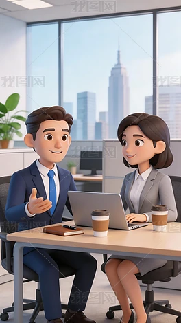 ����3D��ɫ����ְ���Ӿ�������Լ�칫���񱳾�