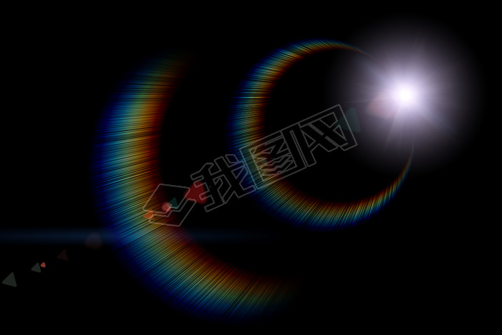  star, sun with lens flare.