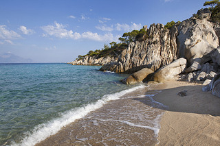 Kourotripes beach, Sithonia, Halkidiki,