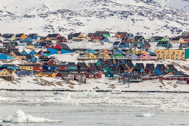 Colorful houses in Ilulissat