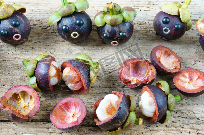 Amazing, funny, mangosteen, worried, anxiou face