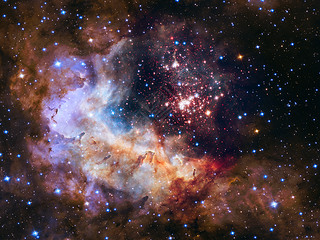 Super star cluster (Westerlund 2) in the constellation Carina.