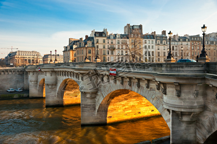 Pont neuf, ile de la cite, paris - Frankrikepont neuf ile de la ٣-