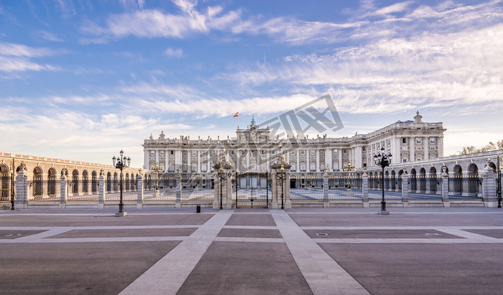 View at the Royal Palace of Madrid