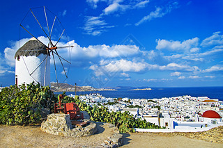 Sunny beautiful Mykonos - amazing greek islands series