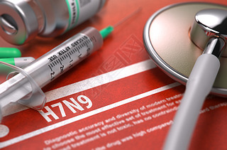 H7N9 Virus. Medical Concept.