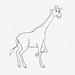 giraffe clipart black and white ¹߸