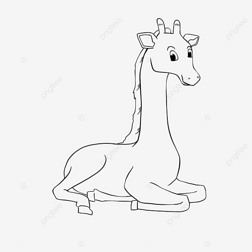 giraffe clipart black and white ߸峤¹ɰͯ