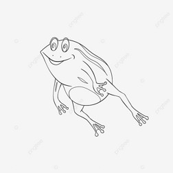 frog clipart black and white ɰ