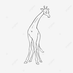 giraffe clipart black and white ߸峤¹Ӱɰֻ