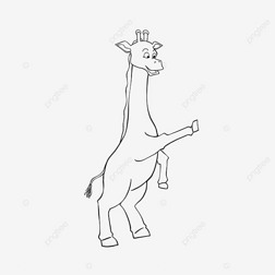 giraffe clipart black and white ߸峤¹ֱɰͯ