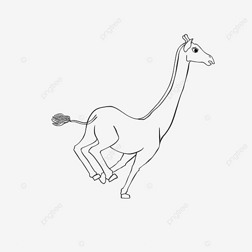 giraffe clipart black and white ¹Ծ