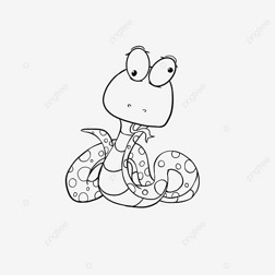 snake clipart black and white ߸