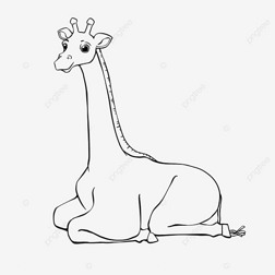 giraffe clipart black and white ߸峤¹ɰֻ