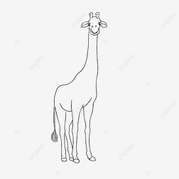 giraffe clipart black and white ¹վ