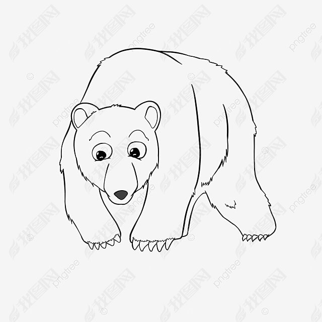 bear clipart black and white ͨ߸ɰС