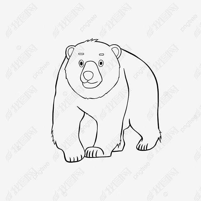 bear clipart black and white ֻͯ濨ͨ