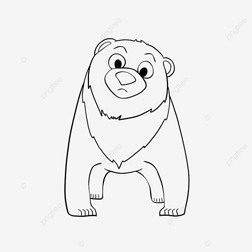 bear clipart black and white ɰ