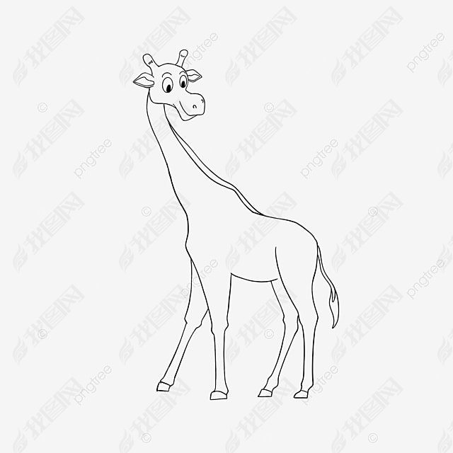 giraffe clipart black and white ¹ͷɰͯ