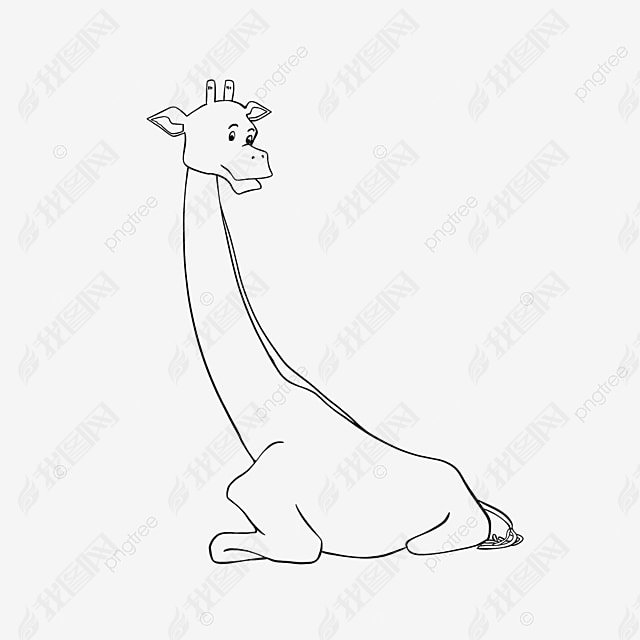 giraffe clipart black and white ¹׿ɰͯ