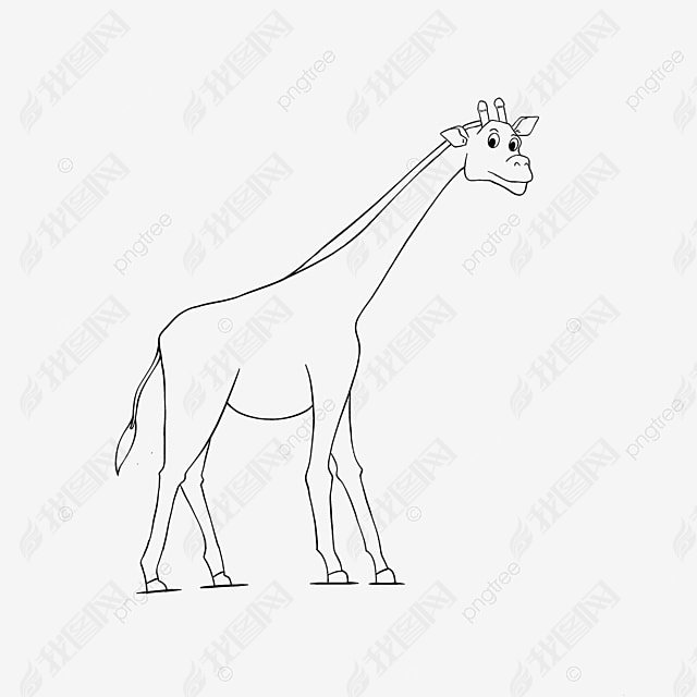 giraffe clipart black and white վ¹ɰͯ