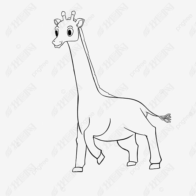 giraffe clipart black and white ߵĳ¹