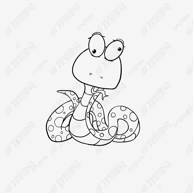 snake clipart black and white ߸