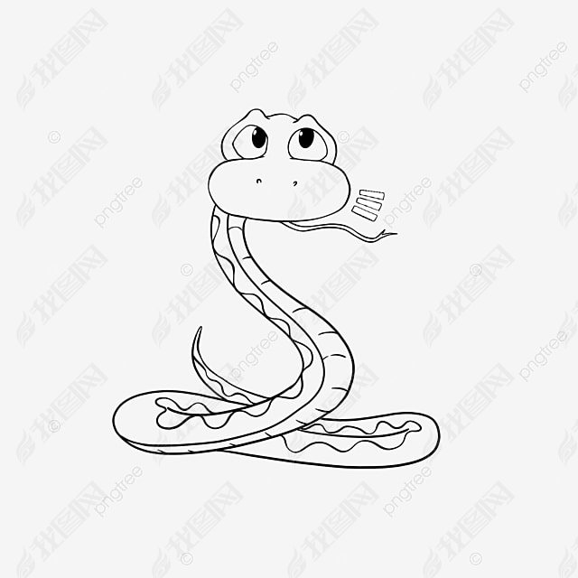 snake clipart black and white ߸С