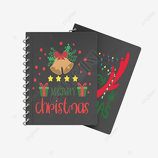 可爱圣诞节快乐图案笔记本