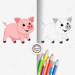 pig clipart black and white ڰ߸ɰͿɫ