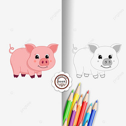 pig clipart black and white ڰ߸