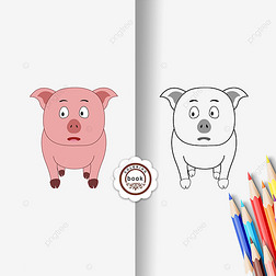 pig clipart black and white Ϳɫۺڰ߸