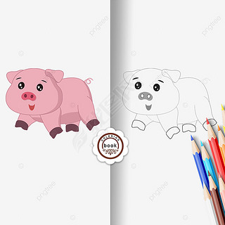 pig clipart black and white ͯڰ߸忨ͨ