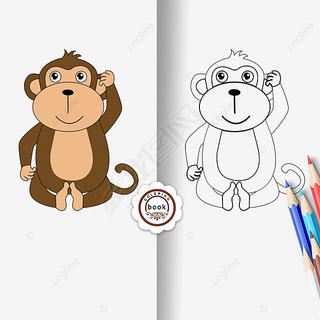 monkey clipart black and white ͯڰ߸ɰС