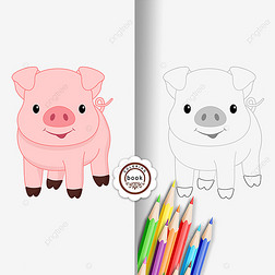 pig clipart black and white Ϳɫڰ߸