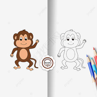 monkey clipart black and white ͯڰ߸С