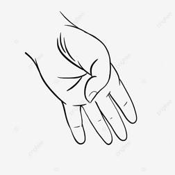 Ȼƶhand black and white clipart