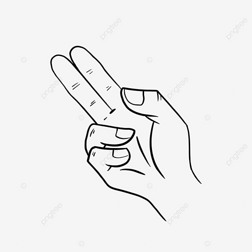 ȻĶhand black and white clipart