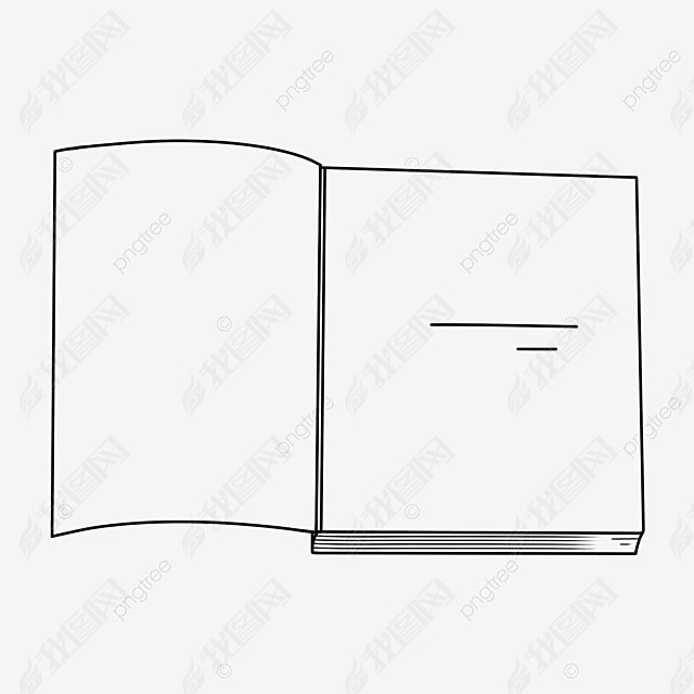 Ʒζbook black and white clipart