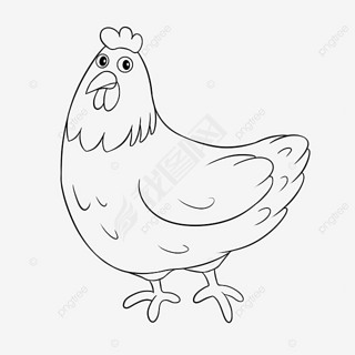 chicken clipart black and white ڰ߸ɰС