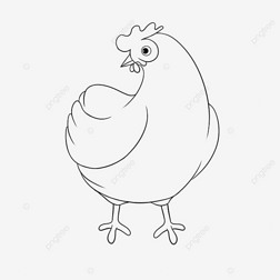 chicken clipart black and white ڰ߸С