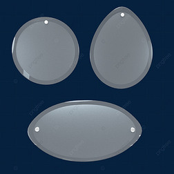 圆形 水滴 椭圆形立体玻璃镜片