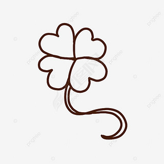 平面卡通复活节四叶草