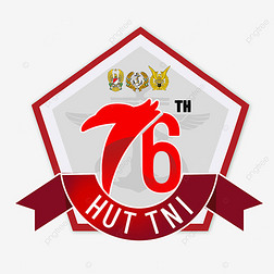 hut tni red stroke badge