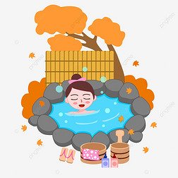 卡通形象日本露天温泉旅行日本七夕祭卡通在桥上相会的恋人日本更衣期