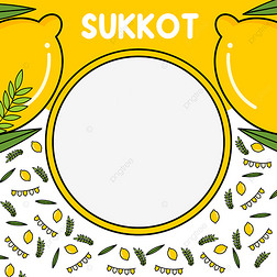sukkot beautiful vector yellow pattern
