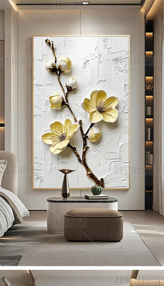 抽象花卉油漆绘画春天花季节性自然库存例证. 插画包括有开花