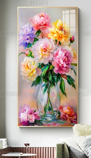 格安 彩虹花抽象油画专题模板-彩虹花抽象油画图片素材下载-我图网 絵画