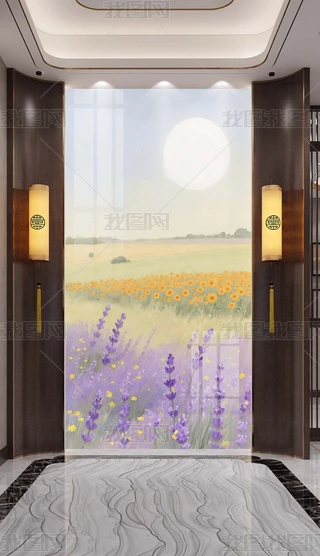田园玄关画图片大全-田园玄关画背景图片-我图网