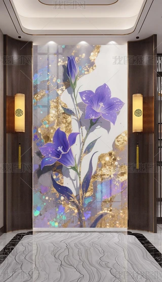 紫色沙画图片大全-紫色沙画背景图片-我图网